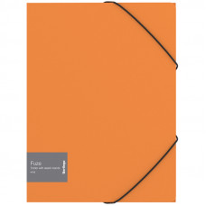 Папка на резинке Berlingo "Fuze" А4, 600мкм, оранжевая 01316