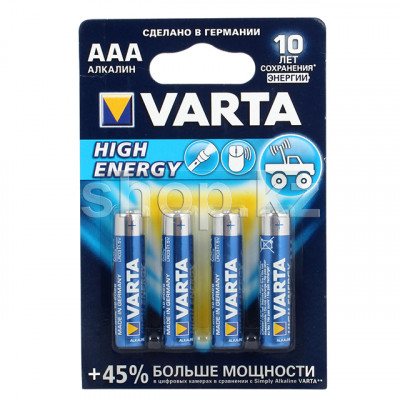 Батарейка Varta High Energy Micro1.5V-LR03/AAA (4шт)