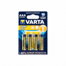 Батарейка Varta Longlife Micro 1.5V-LR03/AAA (4шт)