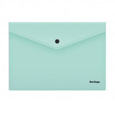 Папка-конверт на кнопке Berlingo "Instinct", А4, 180мкм, мятный