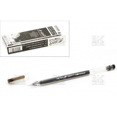 Ручка гел ZGP-009  g-soft черный стер, 0,5мм
