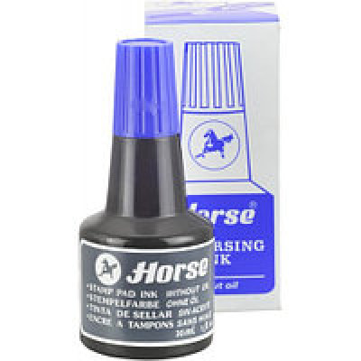 Мастика (Краска штемпельная) HORSE 24 мл синяя