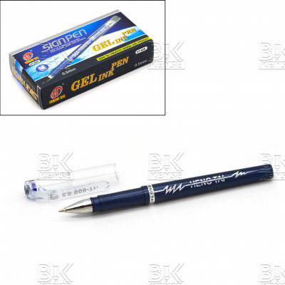 Ручка гел HENG TAI  (SIGNPEN) HT-808/809 синий стер 0.5 мм