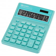 Калькулятор 12 разр Eleven SDC-444X-GN, 12 разрядов, двойное питание, 155*204*33мм, бирюзовый