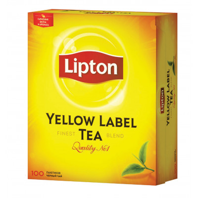 Чай Lipton черный 100пак 200гр